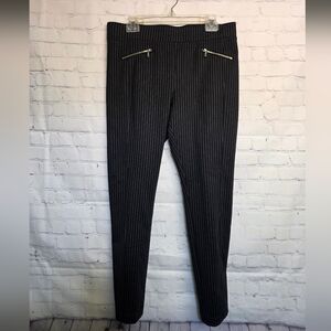 Karl Lagerfeld / Black Pinstripe Dress Pants